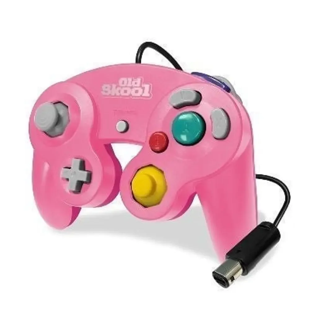 2 Gamecube Controllers - Purple & Pink (NEW) - Nintendo - Old Skool